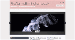 Desktop Screenshot of firealarmsbirmingham.co.uk