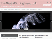 Tablet Screenshot of firealarmsbirmingham.co.uk